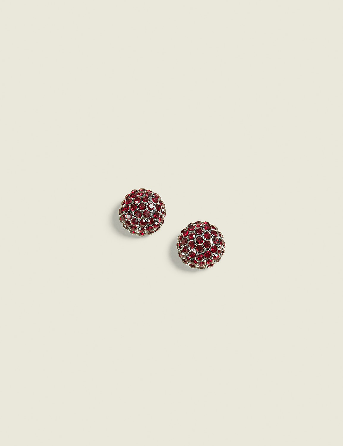 Burgundy Pave Studs Product Image 1