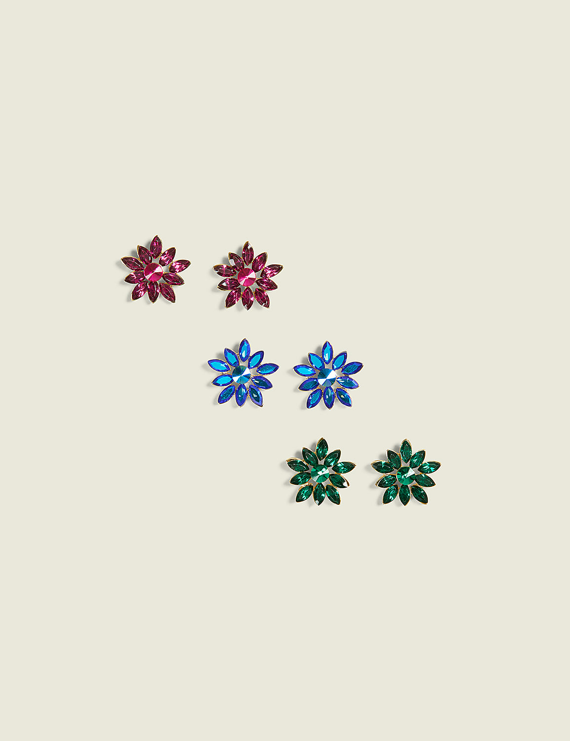 Colored Starburst 3-Pack Earring Product Image 1