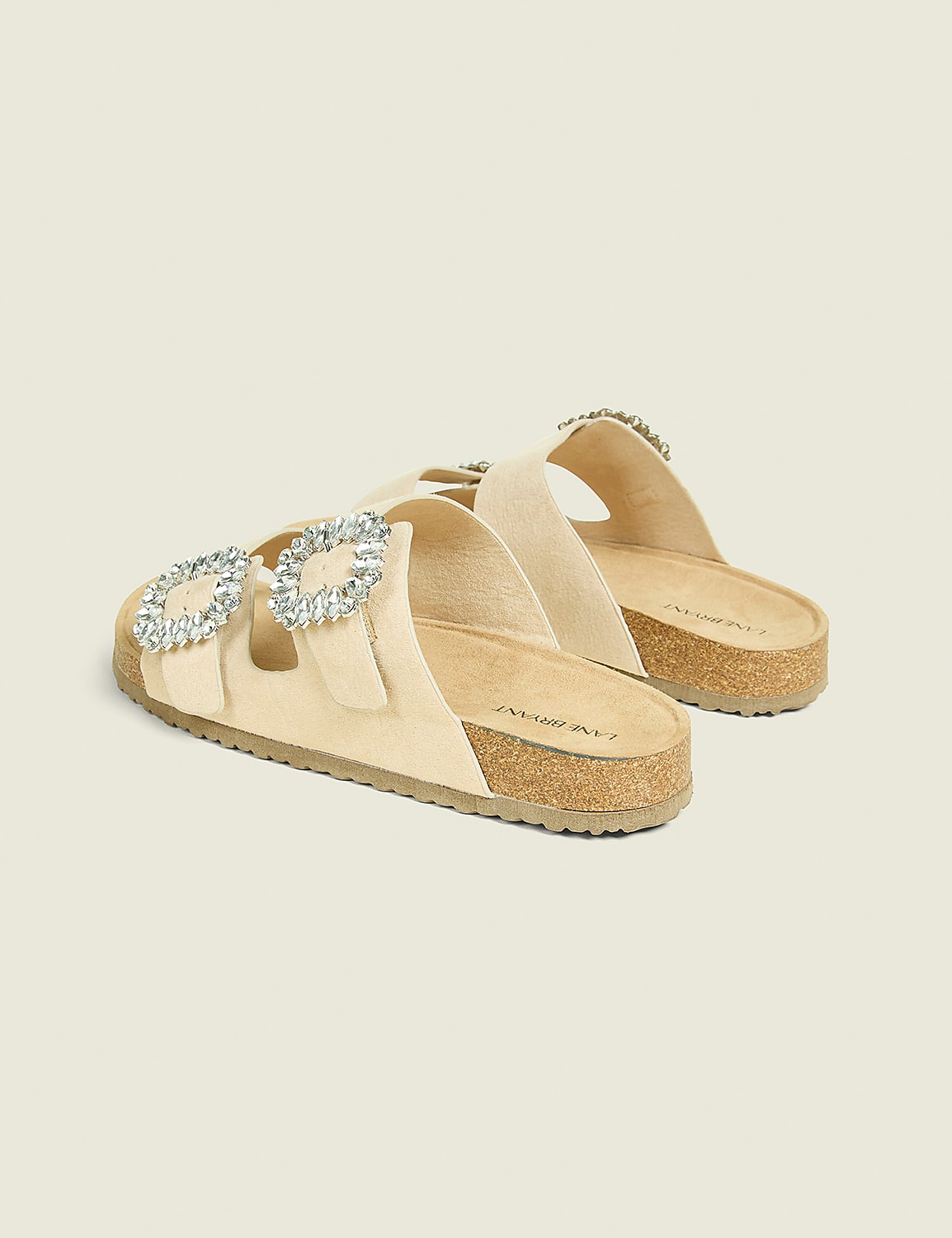 Dream Cloud Faux-Suede Embellished Slip-On Sandal Product Image 2