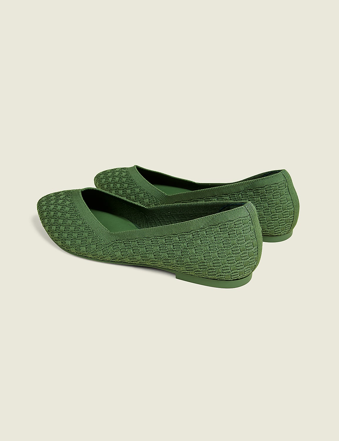Stretch Knit Pointed Toe Ballet Flat Product Image 2