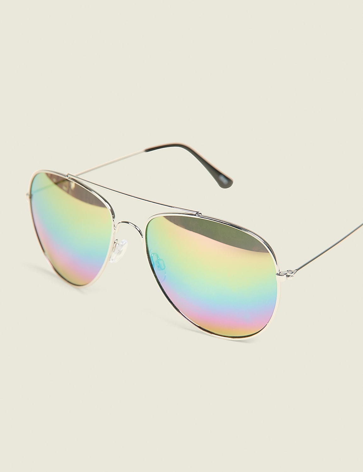 Pride Rainbow-Lens Aviator Sunglasses Product Image 1