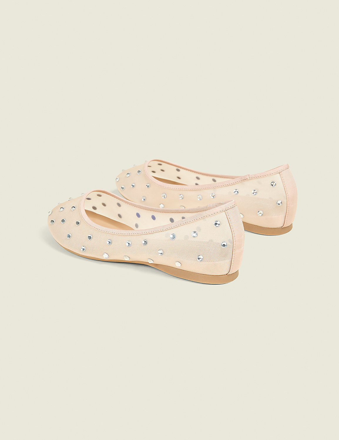 Dream Cloud Mesh Rhinestone Ballet Flat Product Image 2