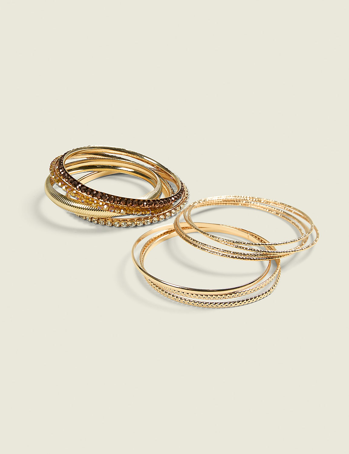 Brown & Bling Bangle Set | LaneBryant