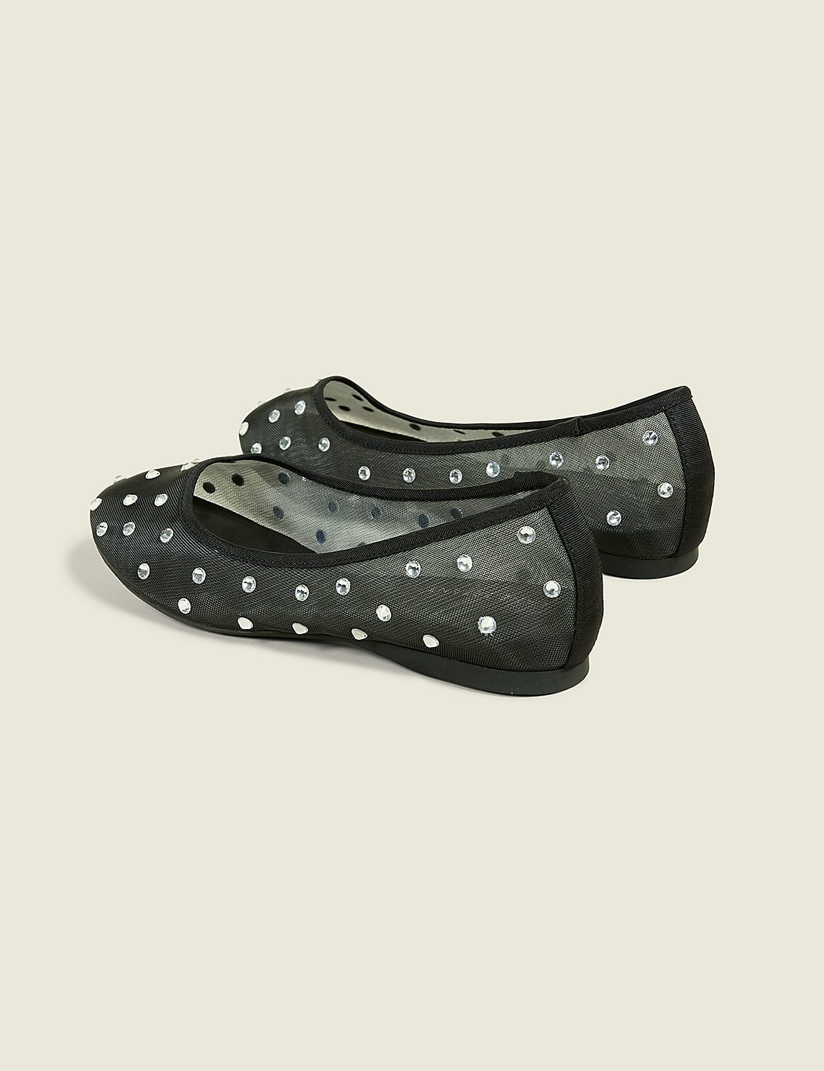 Dream Cloud Mesh Rhinestone Ballet Flat Product Image 2