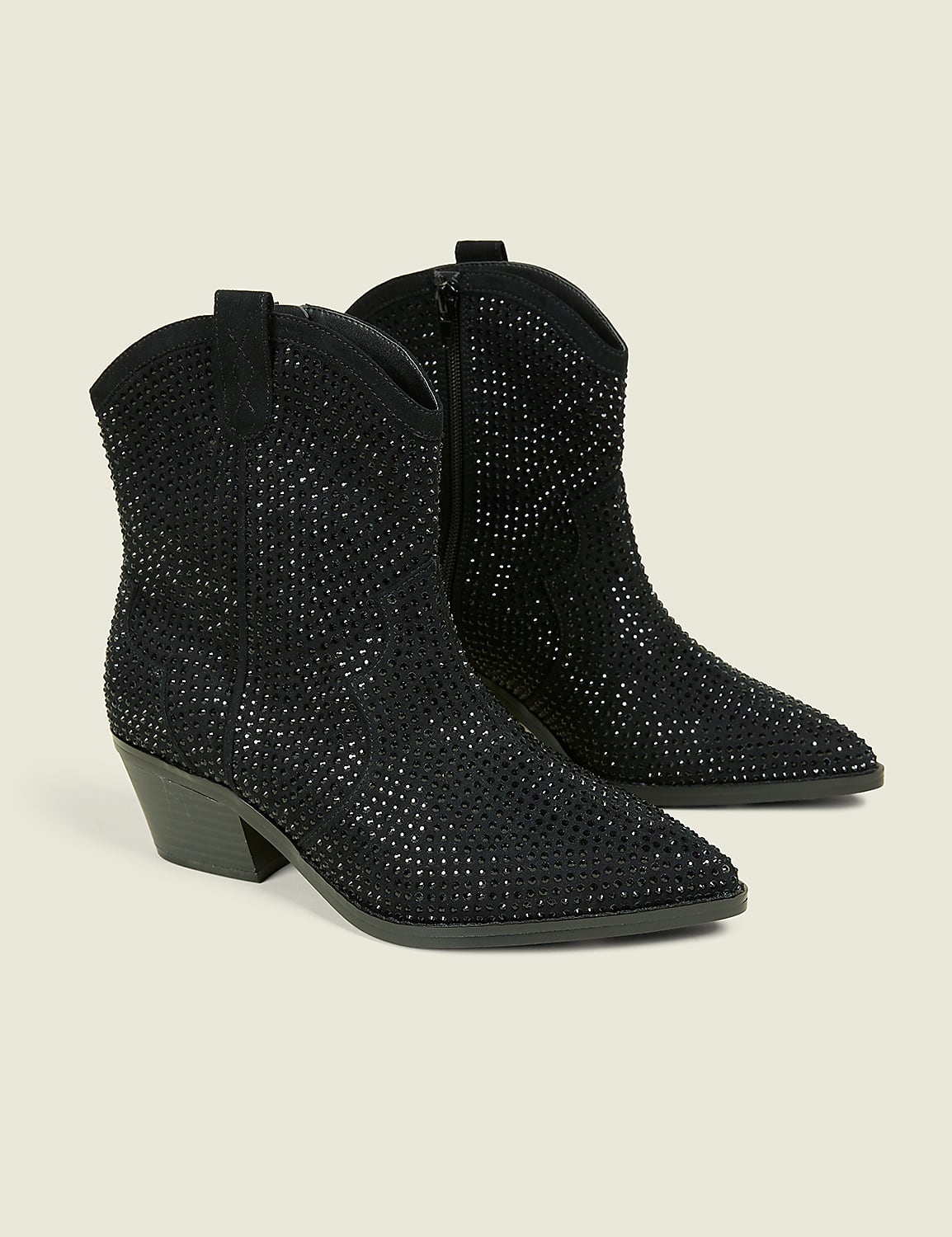 Dream Cloud Rhinestone Glitzy Western Ankle Boot Product Image 1