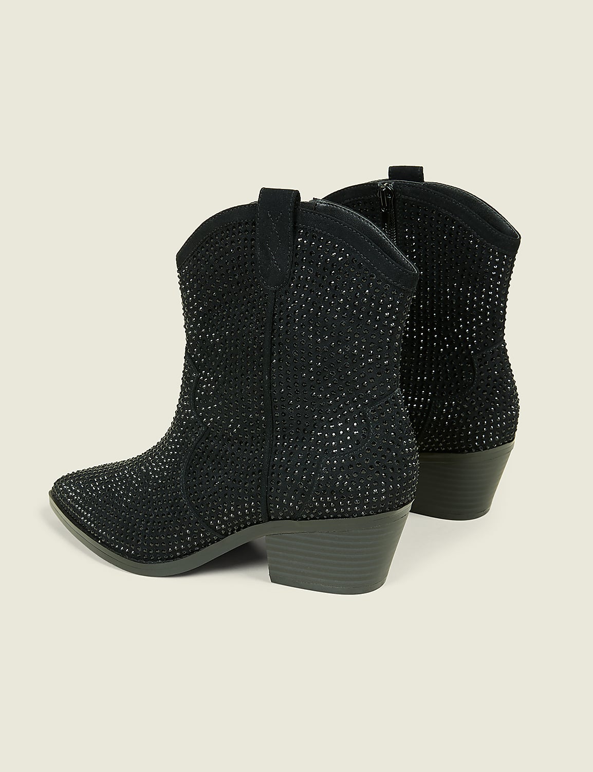 Dream Cloud Rhinestone Glitzy Western Ankle Boot Product Image 2