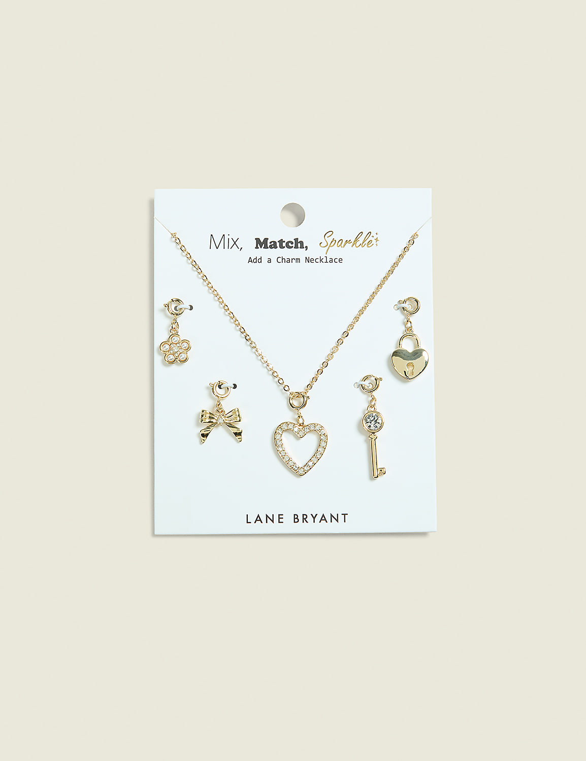 Goldtone Charm Necklace Set Product Image 1