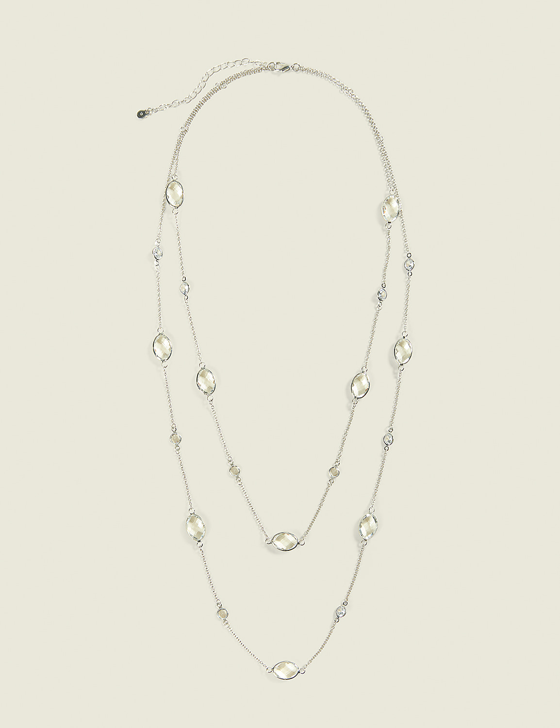 Crystal Multi-Layered Chain Necklace Product Image 1