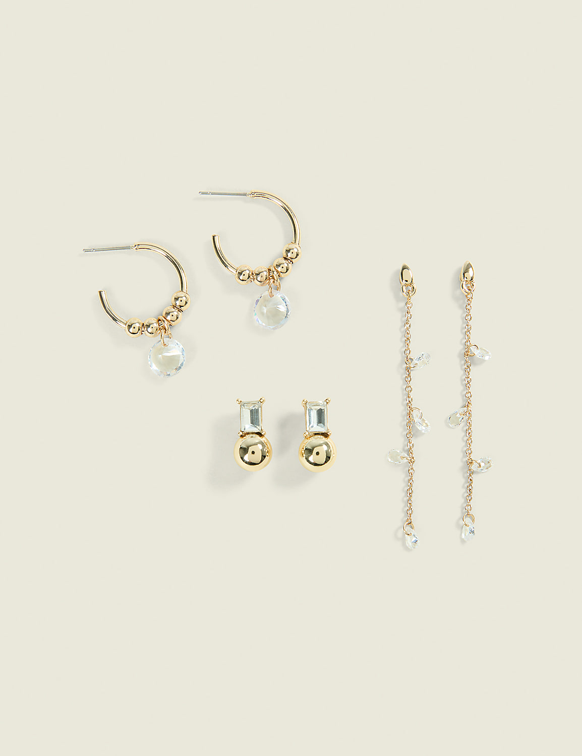 Gold Dainty Earring 3 Pack Product Image 1