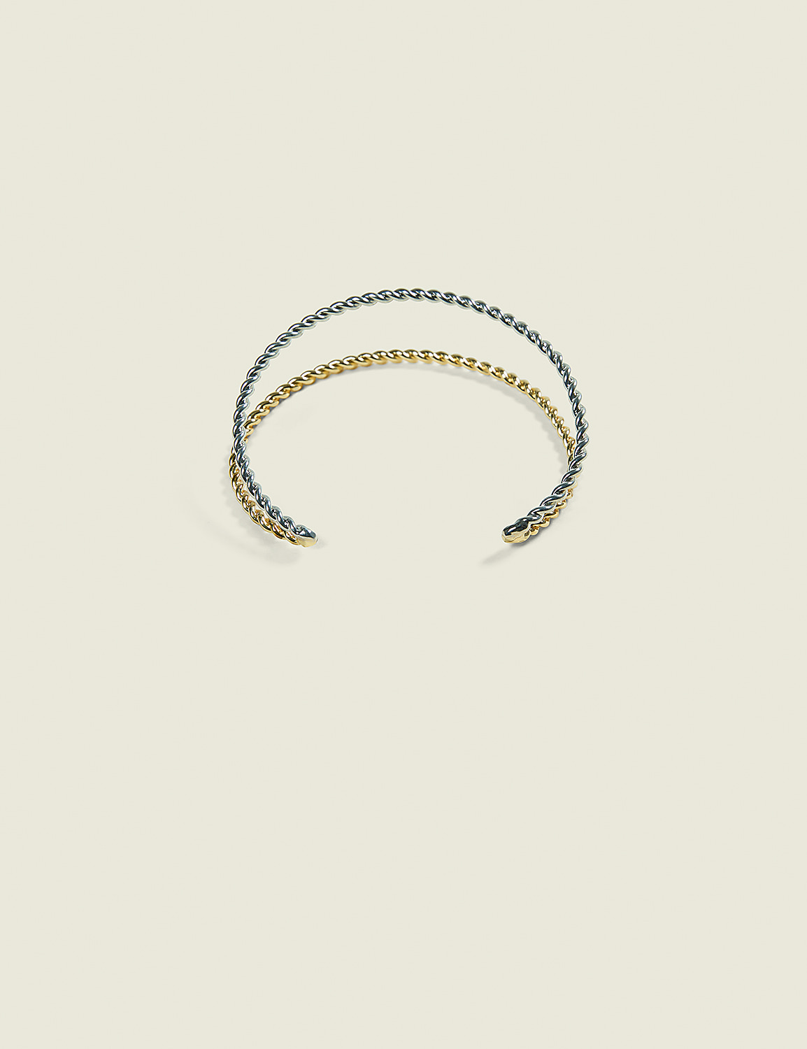 Mixed Metal Textured Cuff Product Image 1