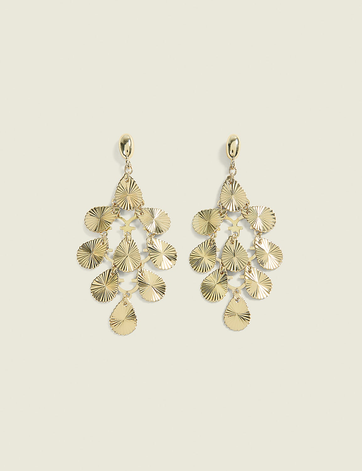 Gold Circle Cluster Earring Product Image 1