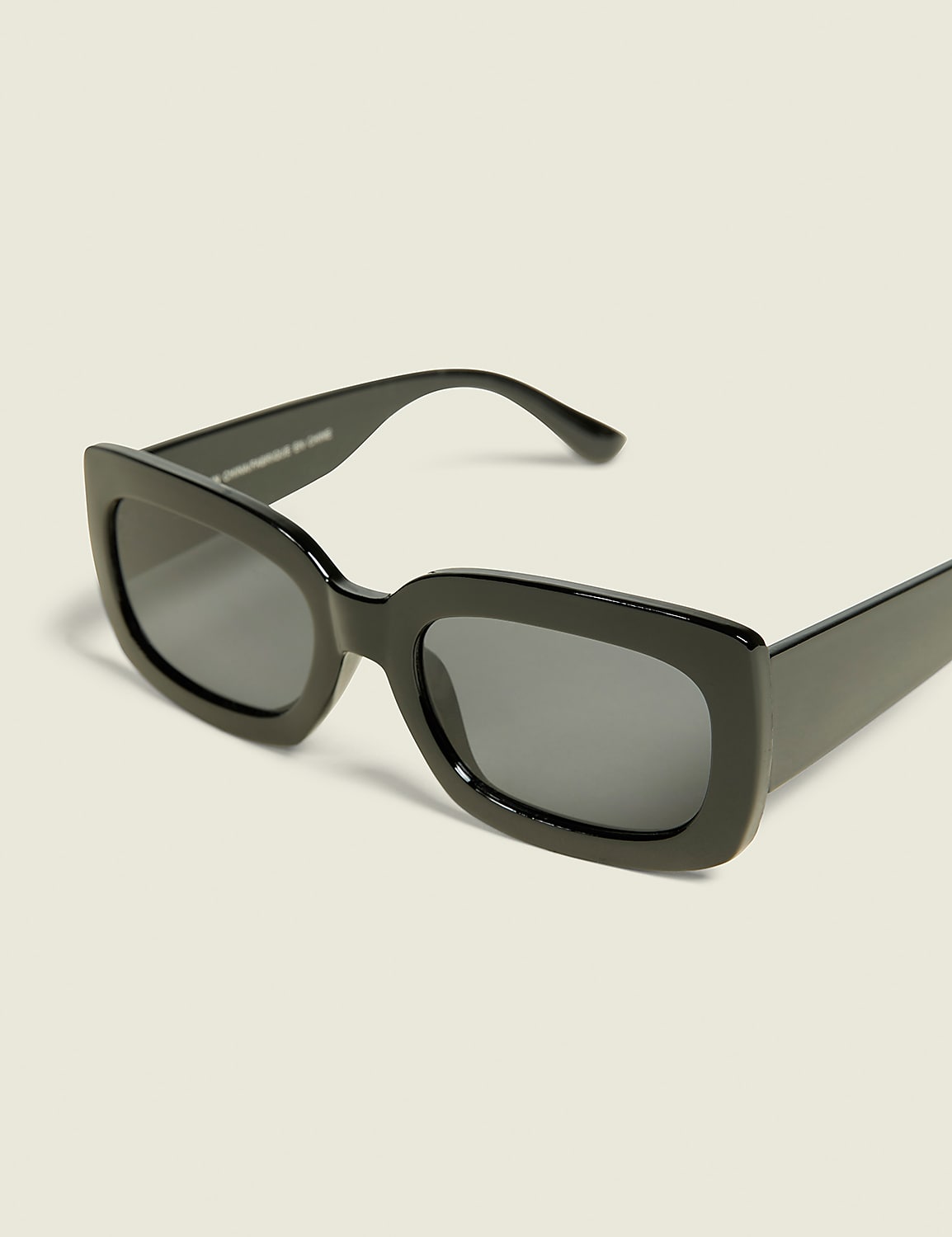 Black Rectangular Sunglasses Product Image 1