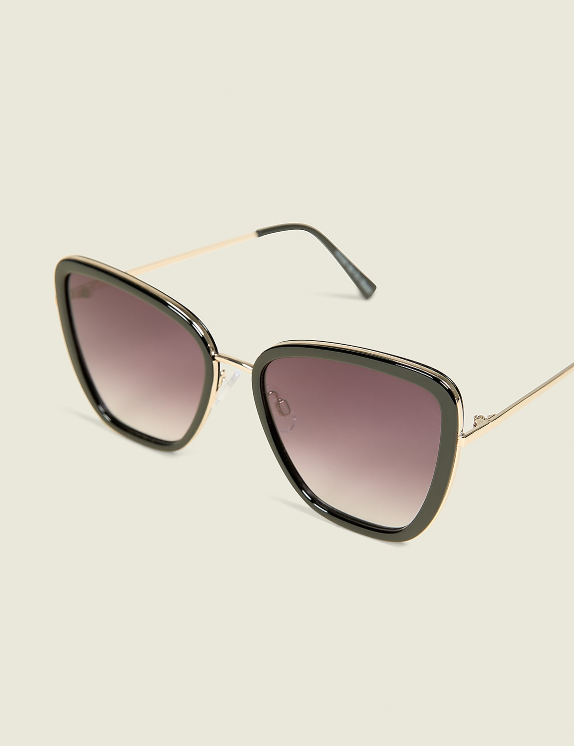 Black & Goldtone Cateye Sunglasses Product Image 1