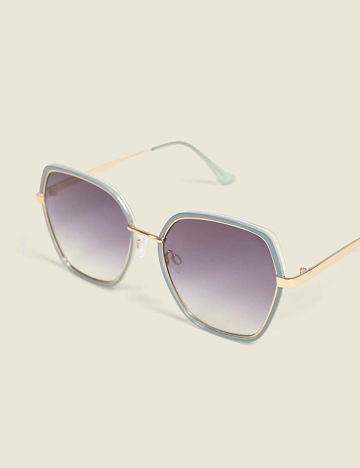 Blue Oversized Sunlgasses Product Image 1