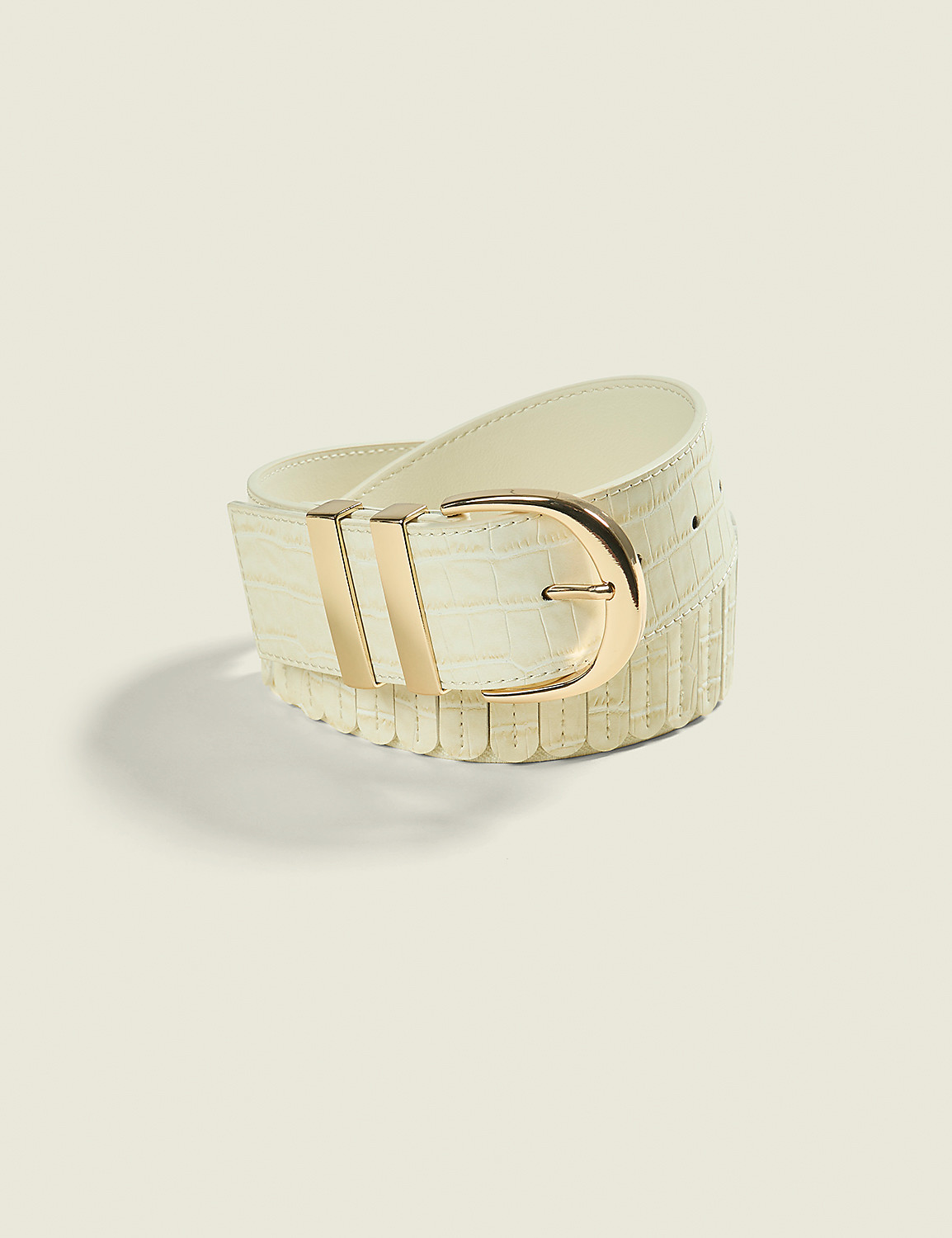 Crocodile-Embossed Waist Belt Product Image 2