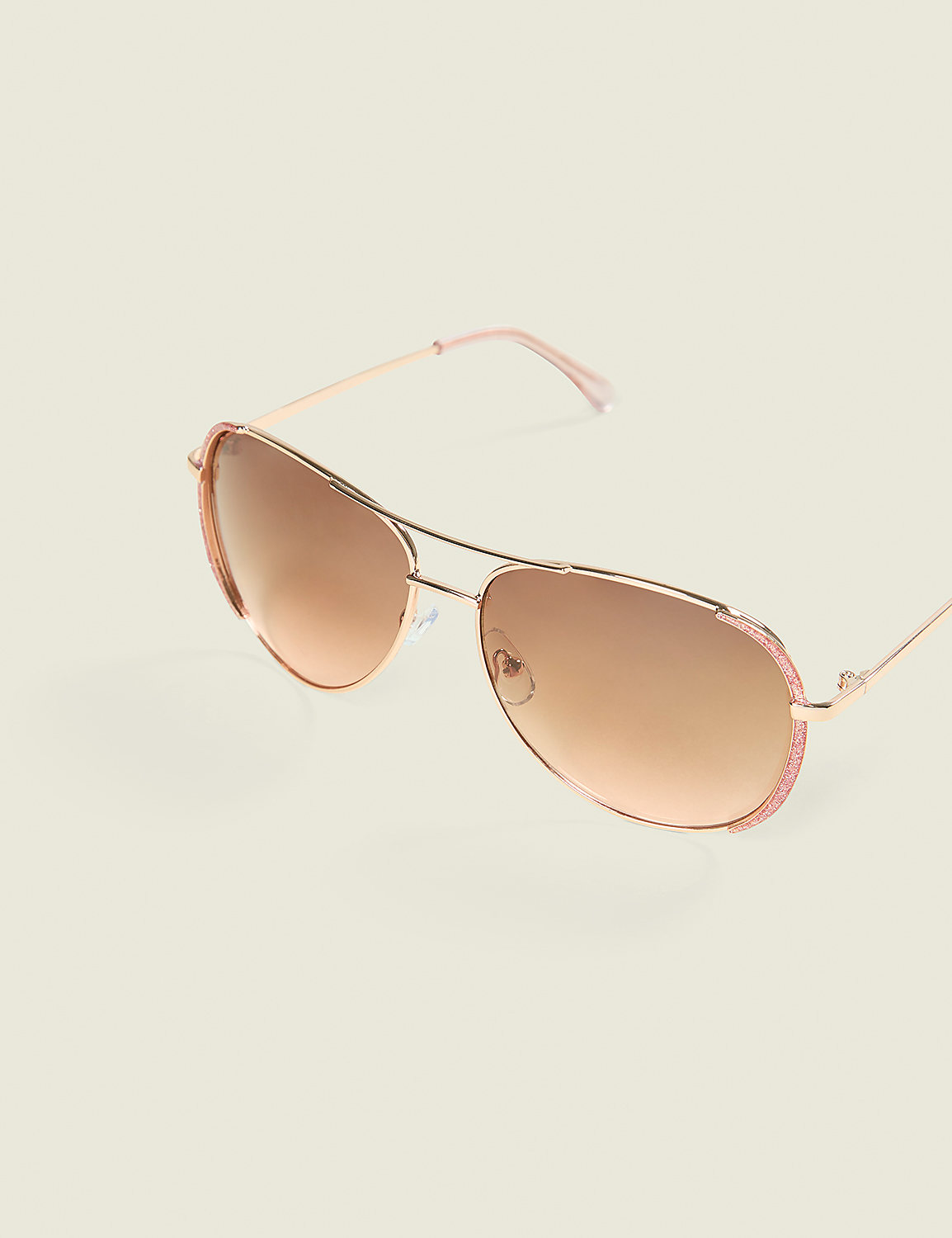 Pink Glitter Aviator Sunglasses Product Image 1