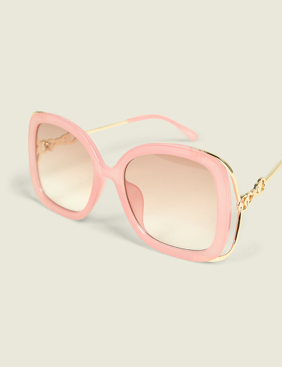 Coral Metal-Detail Cateye Sunglasses Product Image 1