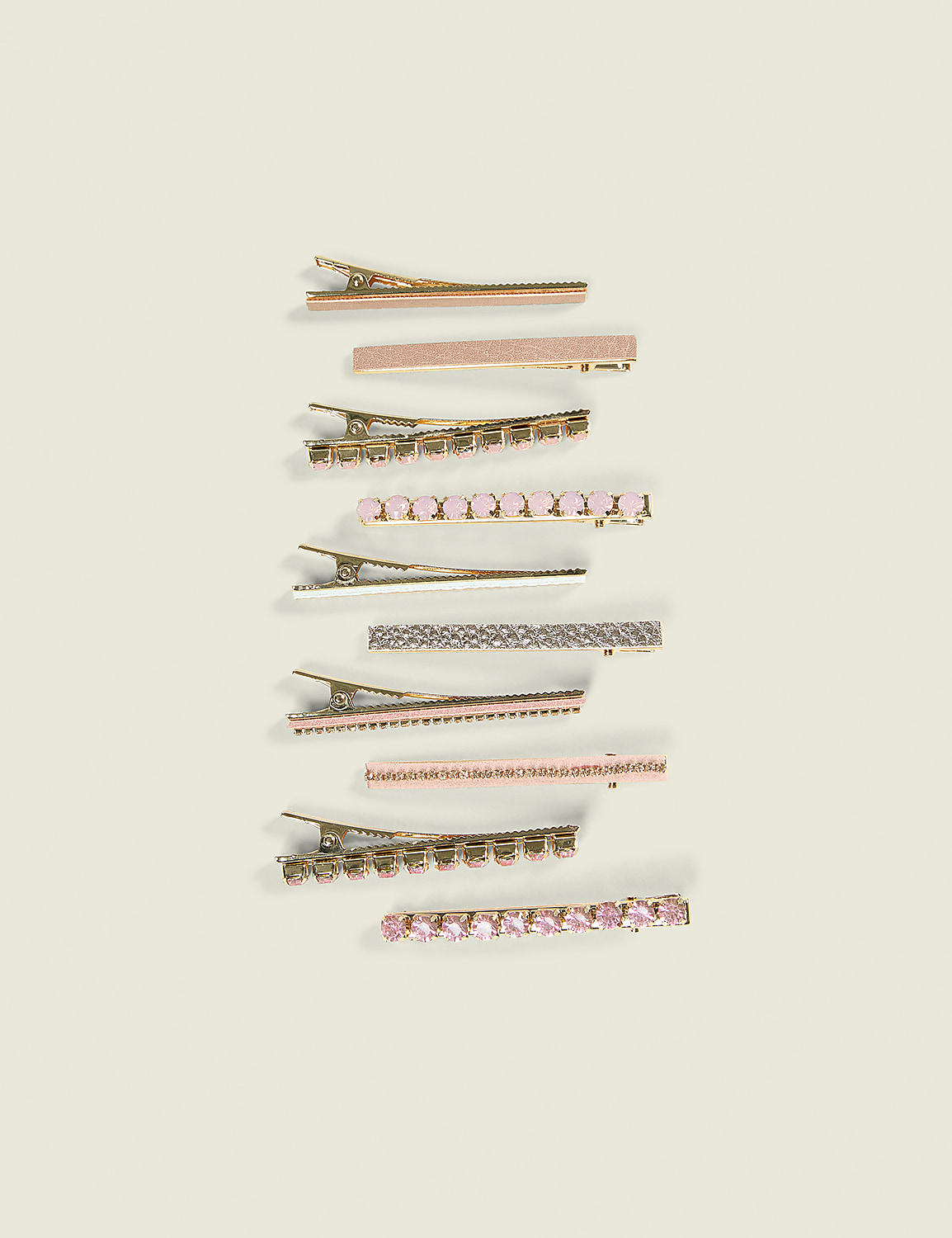 Pink Embellished Hair Clip Pack Product Image 1