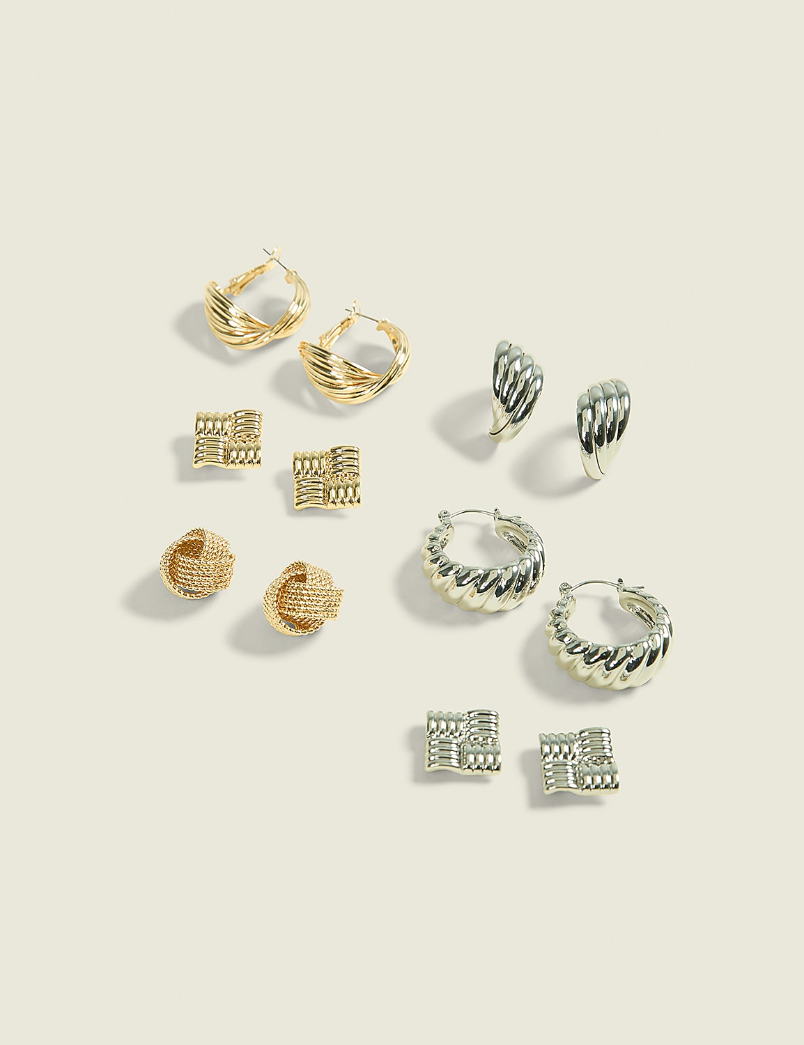 Mixed Metal Essential Earrings 6-Pack Product Image 1