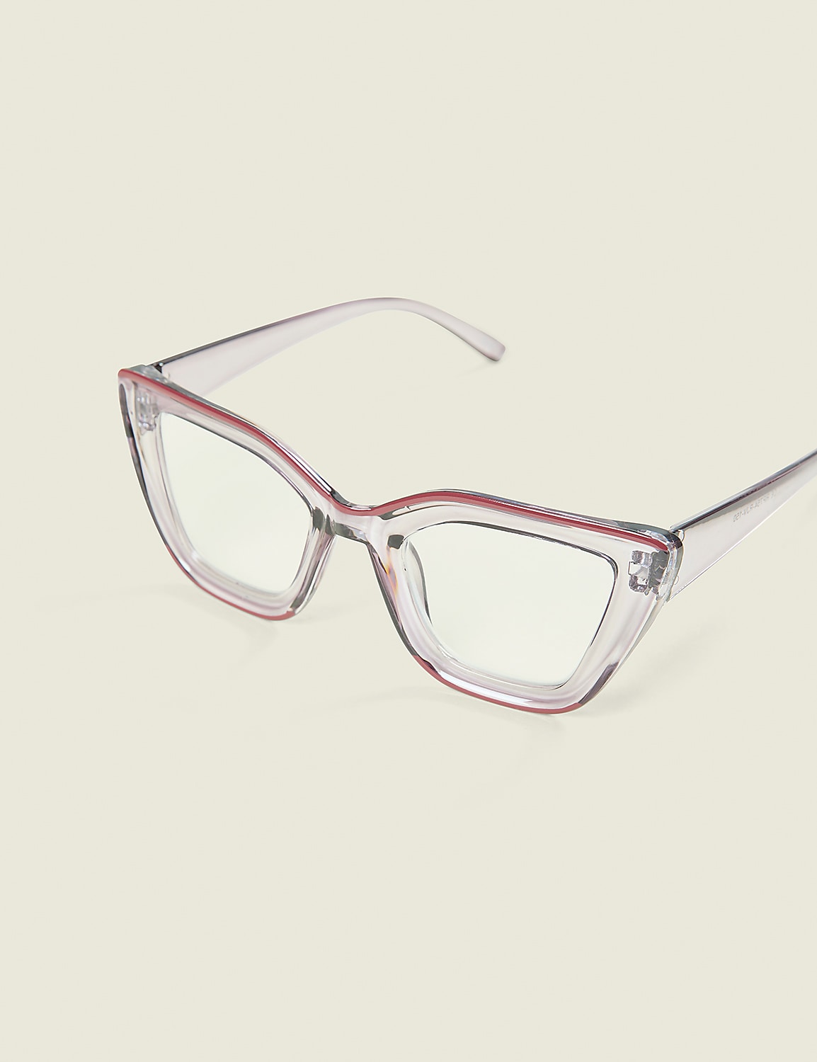 Purple & Pink Translucent Cateye Reading Glasses Product Image 1