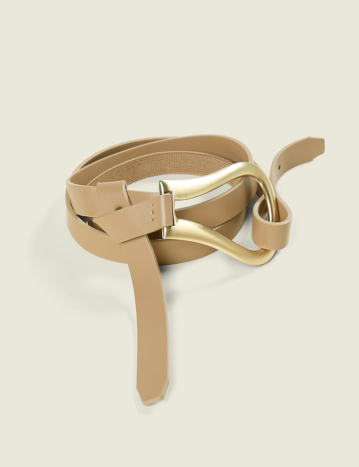 Faux-Leather Tie Waist Belt Product Image 1