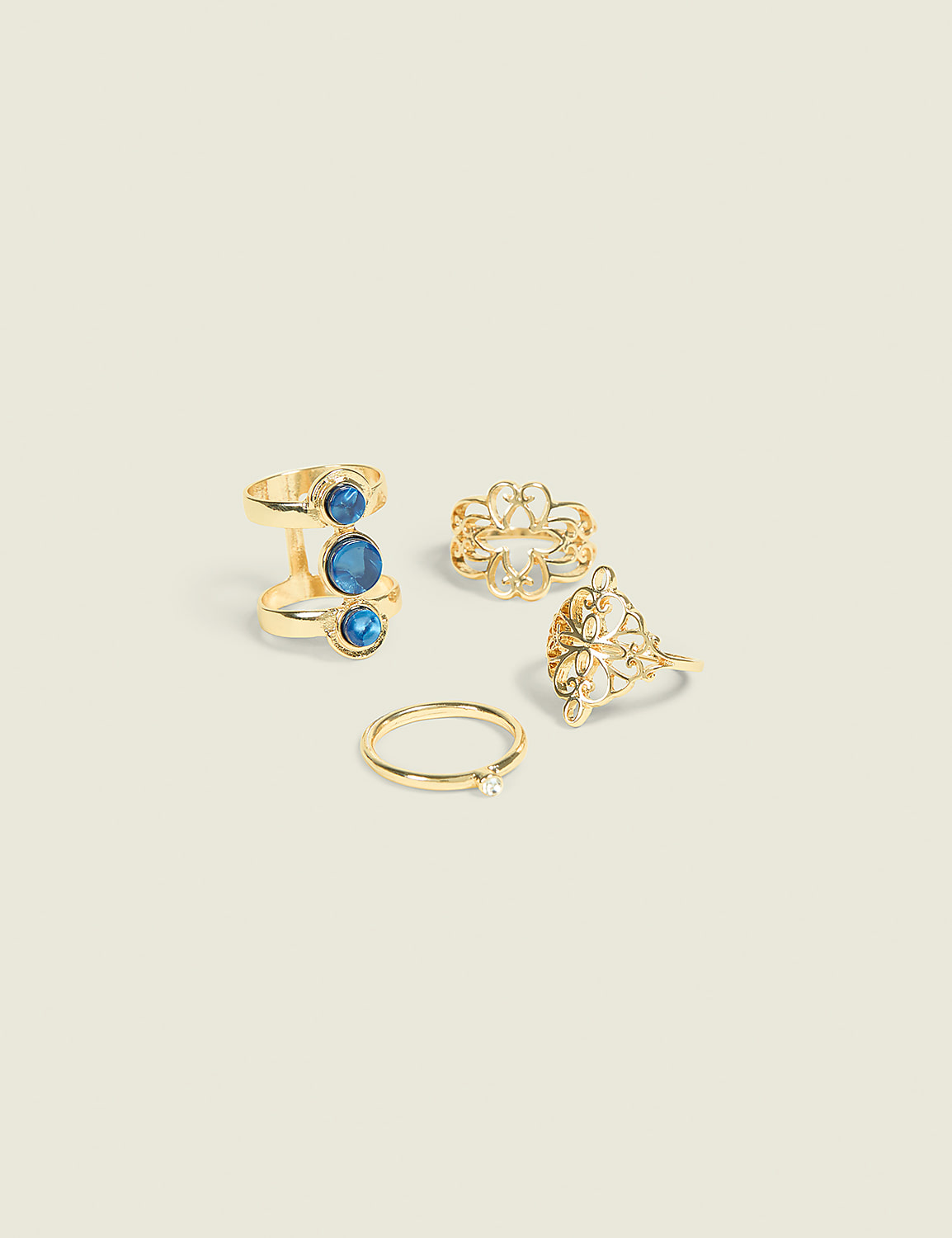 3-Tiered Gem Ring Stack Product Image 1