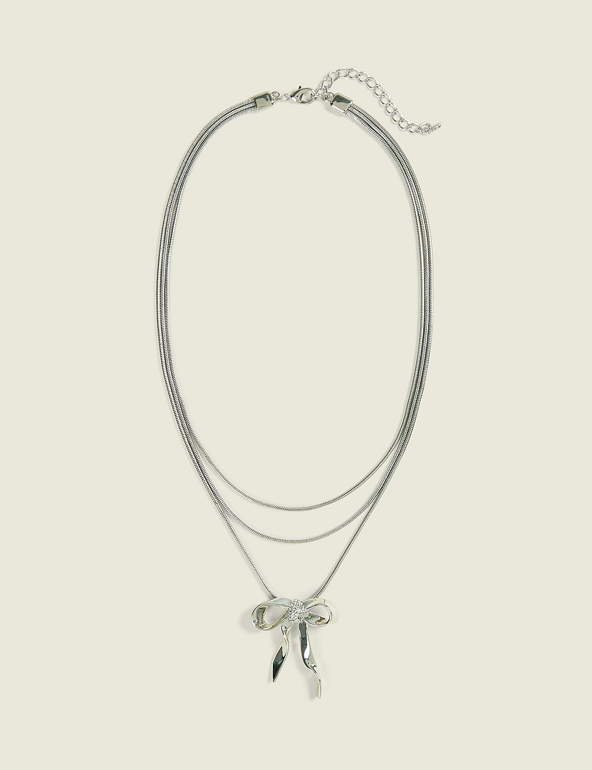Flowy Bow Multi-Row Necklace Product Image 1