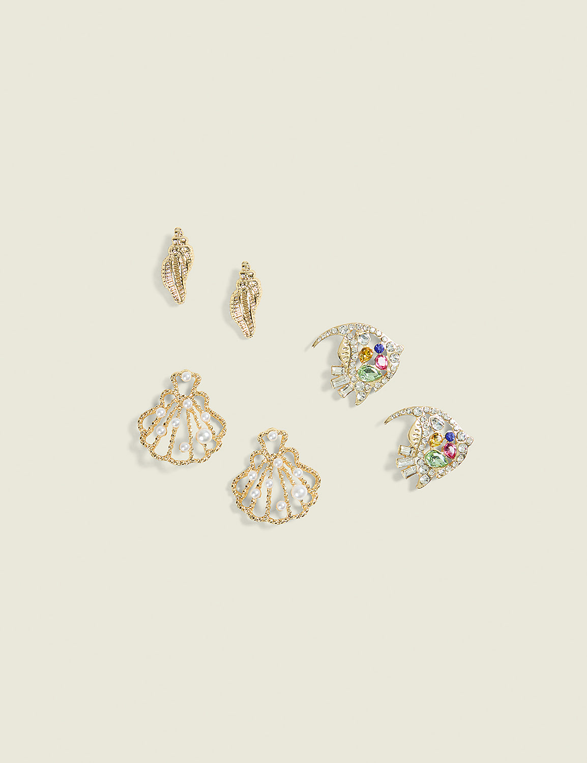 Multi-Color Coastal Earrings 3-Pack Product Image 1