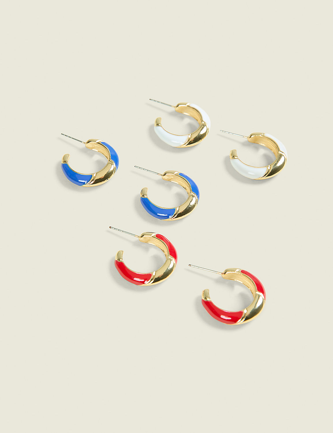 Americana Hoop Earrings 3-Pack Product Image 1