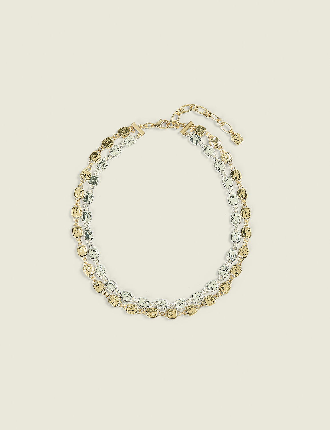 Mixed Metal Multi-Row Necklace Product Image 1