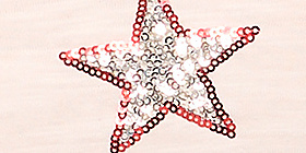 Sequin Stars Graphic Tee Product Image 5