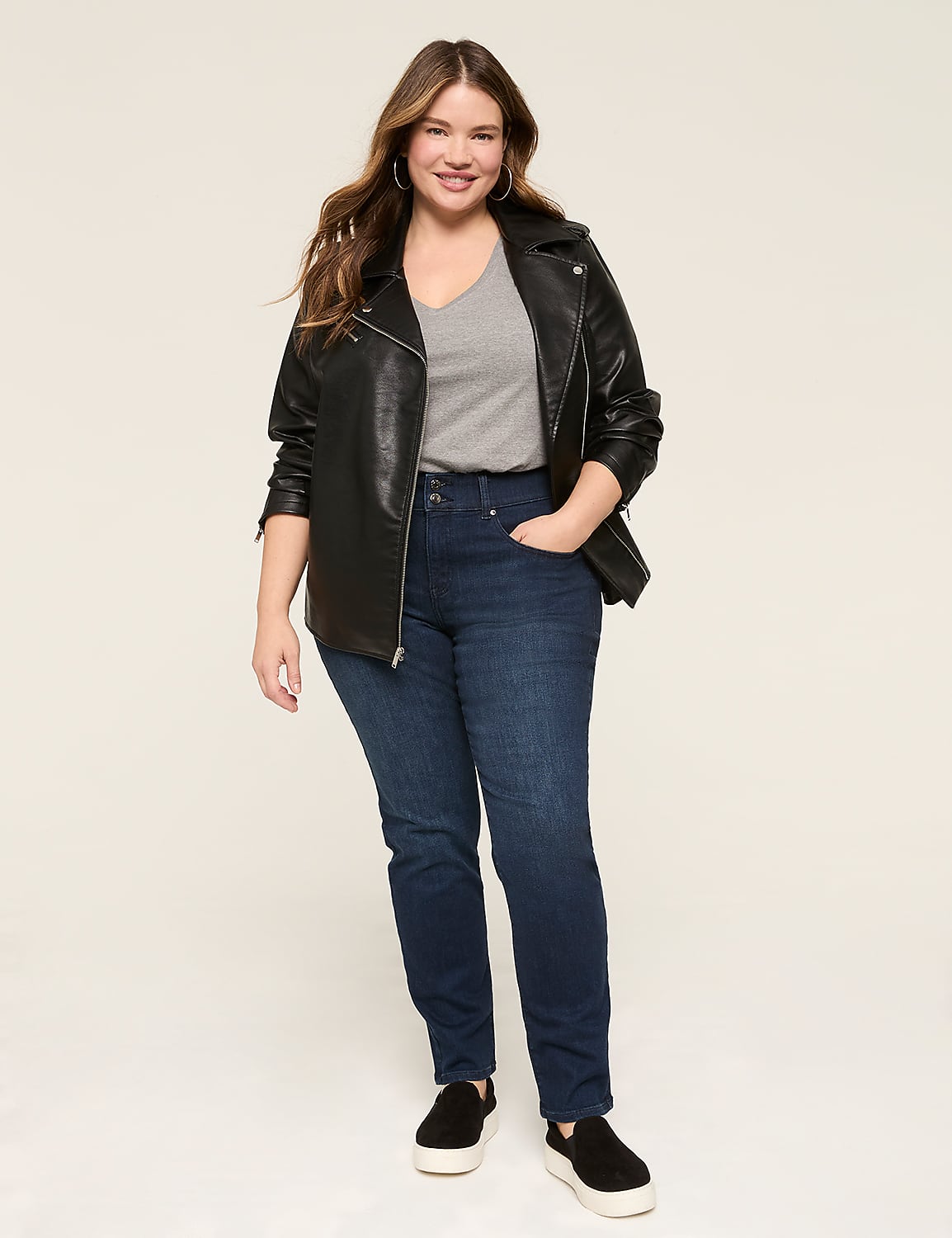 Tighter Tummy Fit High-Rise Straight Jean Product Image 3