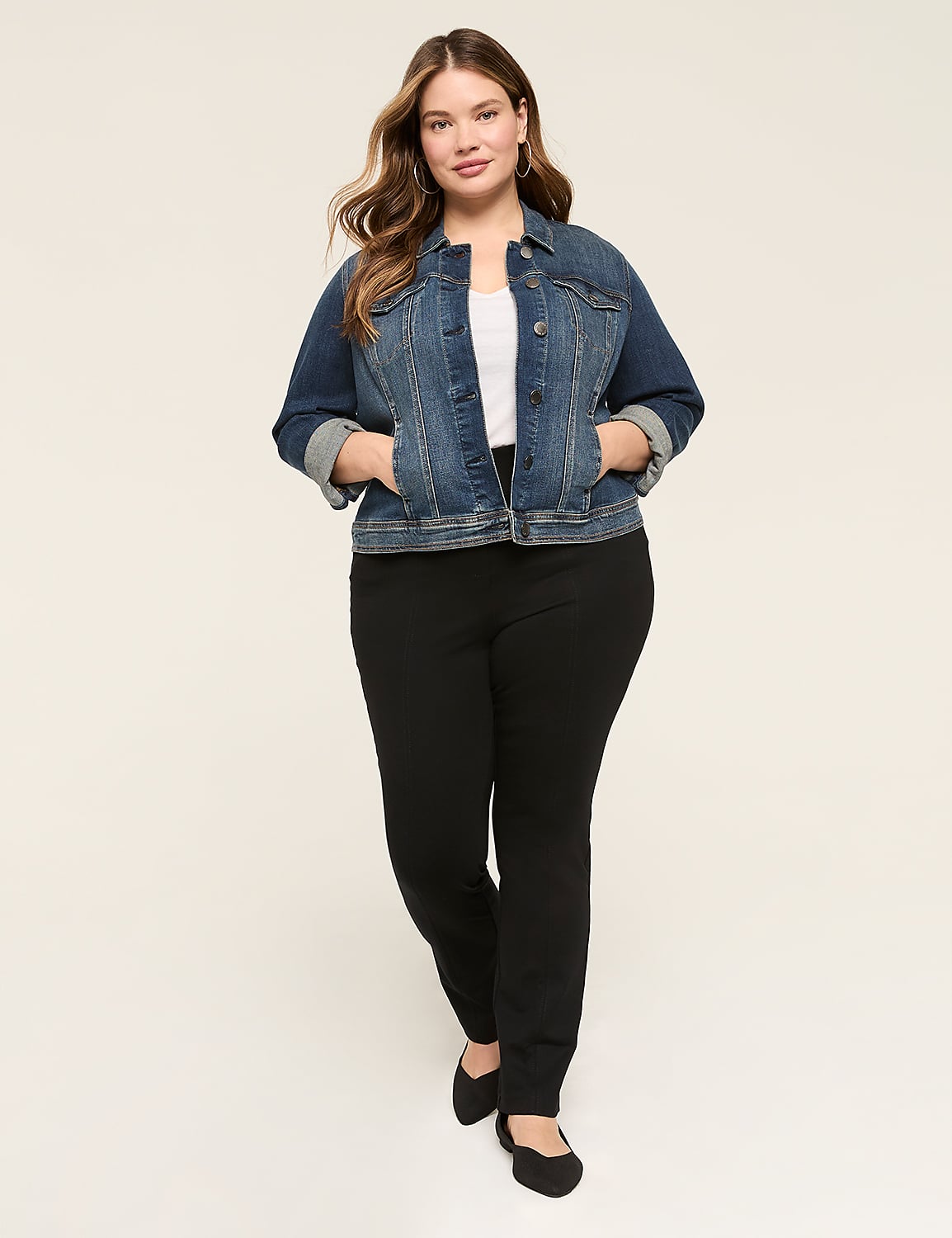 Ponte Pull-On Straight Pant Product Image 3