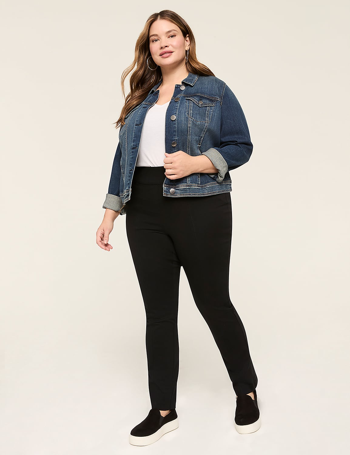 Ponte Pull-On High-Rise Straight Leg Pant Product Image 4