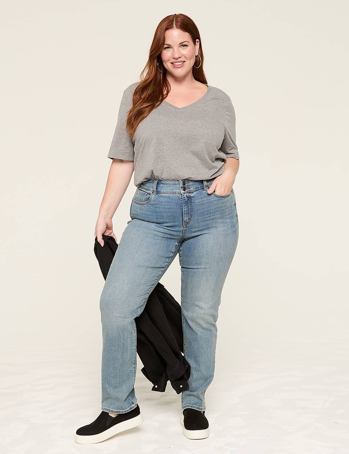Tighter Tummy Fit High-Rise Straight Jean Product Image 3