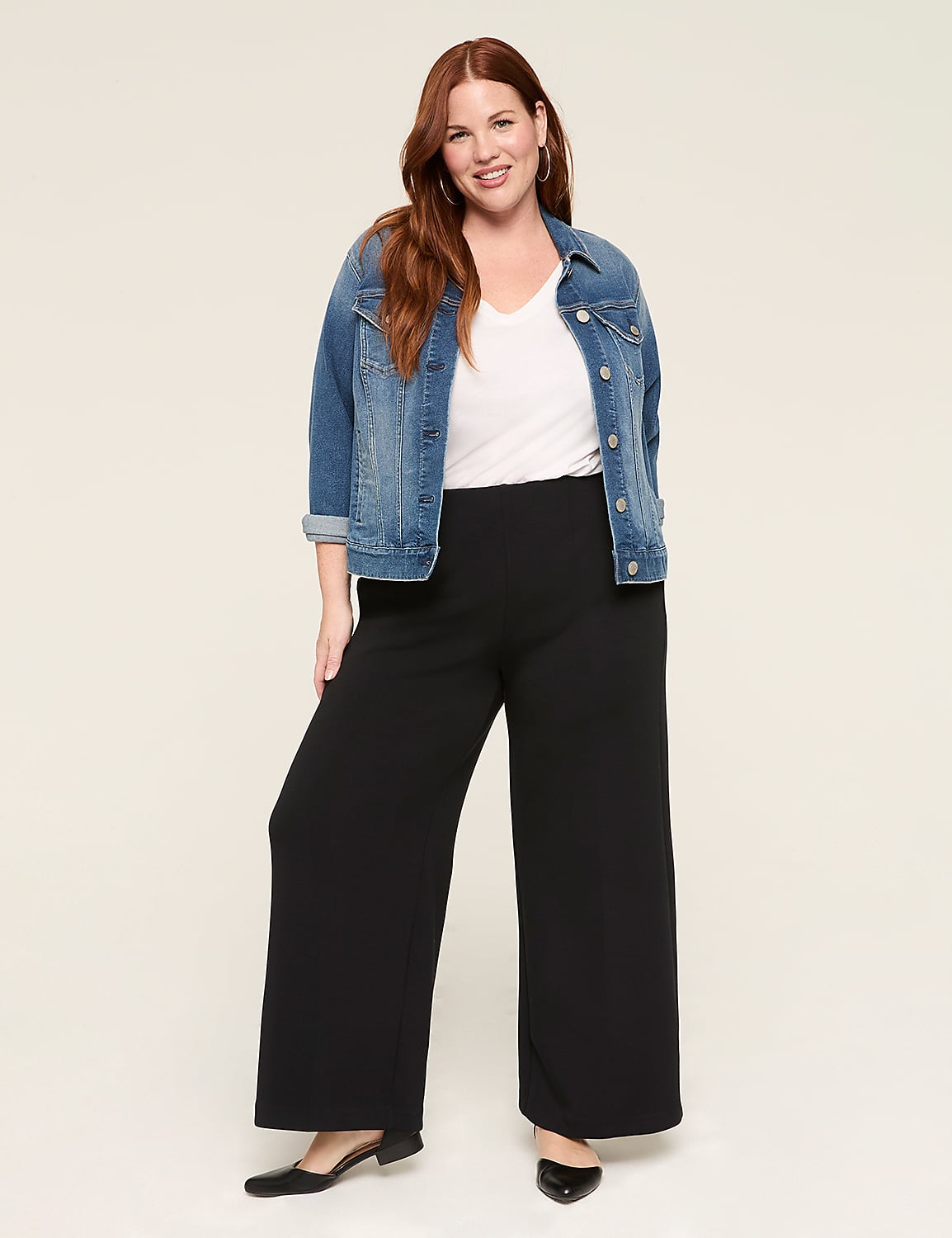 Journey Knit High-Rise Wide Leg Pant Product Image 4