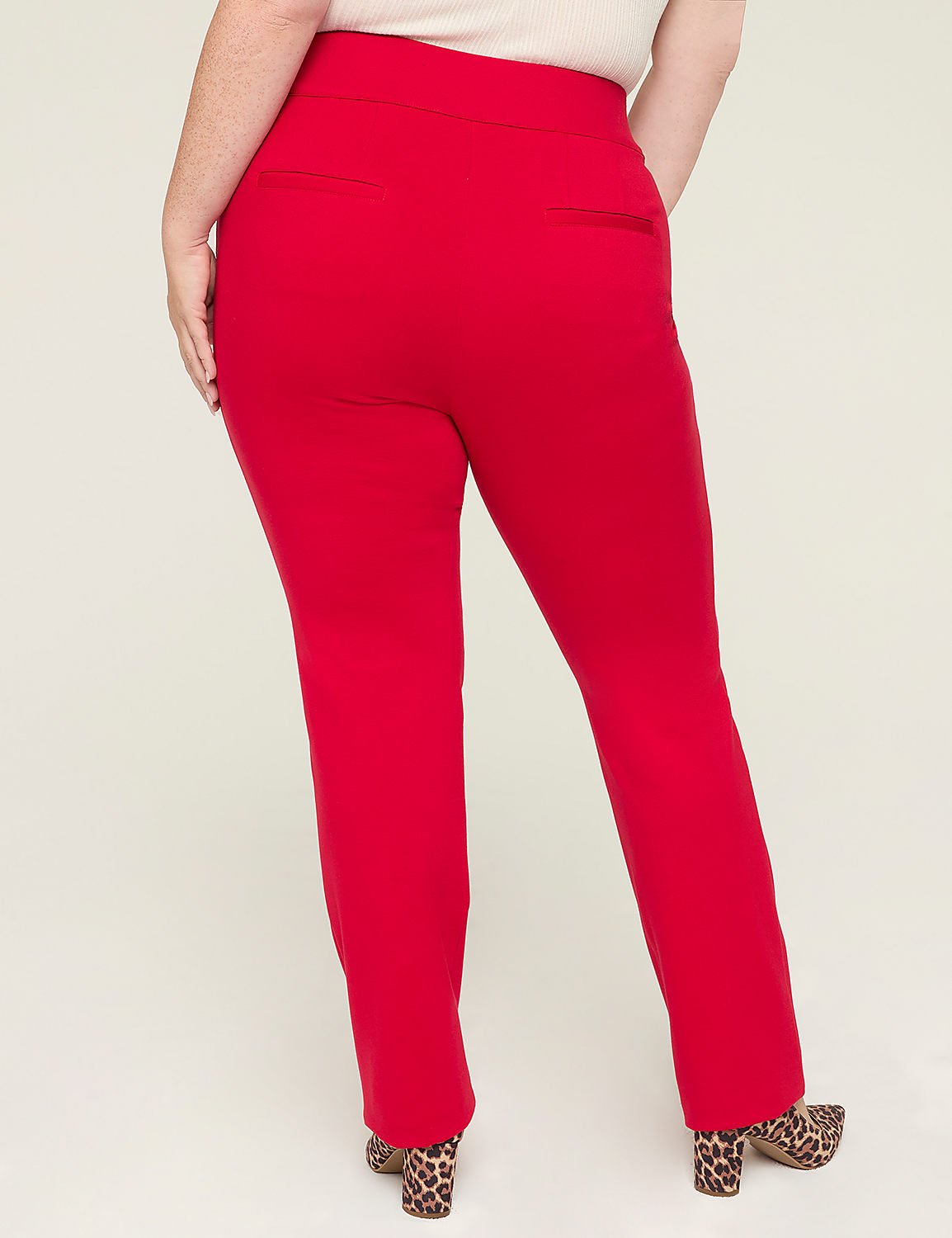 Ponte Pull-On Straight Leg Pant Product Image 2