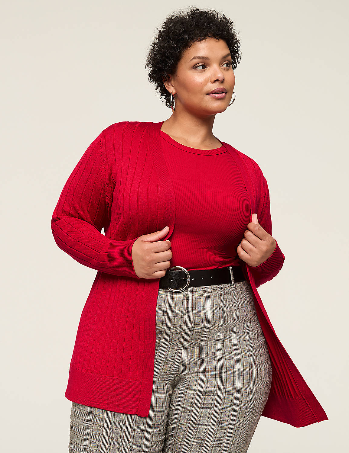 Classic Long Sleeve Open Front Wide | LaneBryant