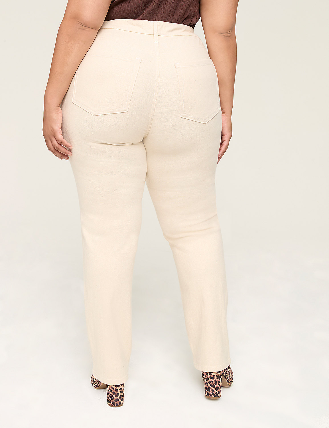 Lurex Shimmer Signature Fit Straight Jean Product Image 2