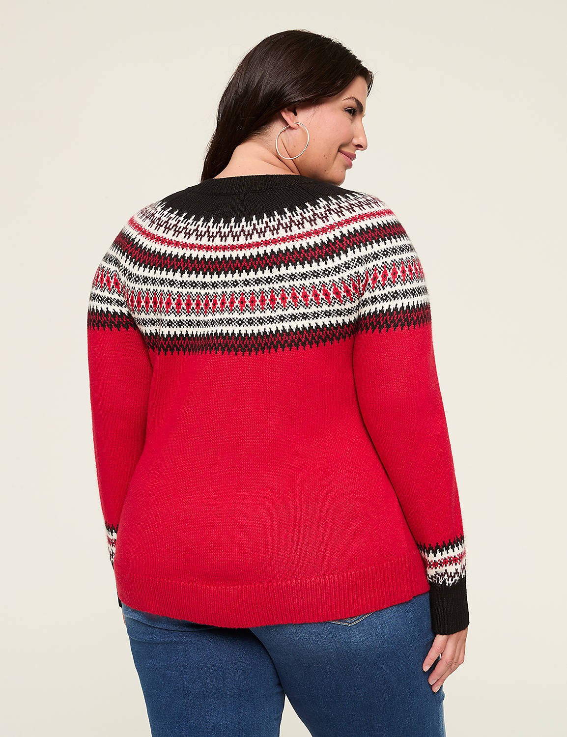 Fair Isle Crew-Neck Sweater Product Image 2