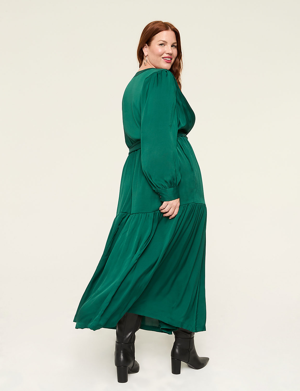 V-Neck Tiered Maxi Dress Product Image 2