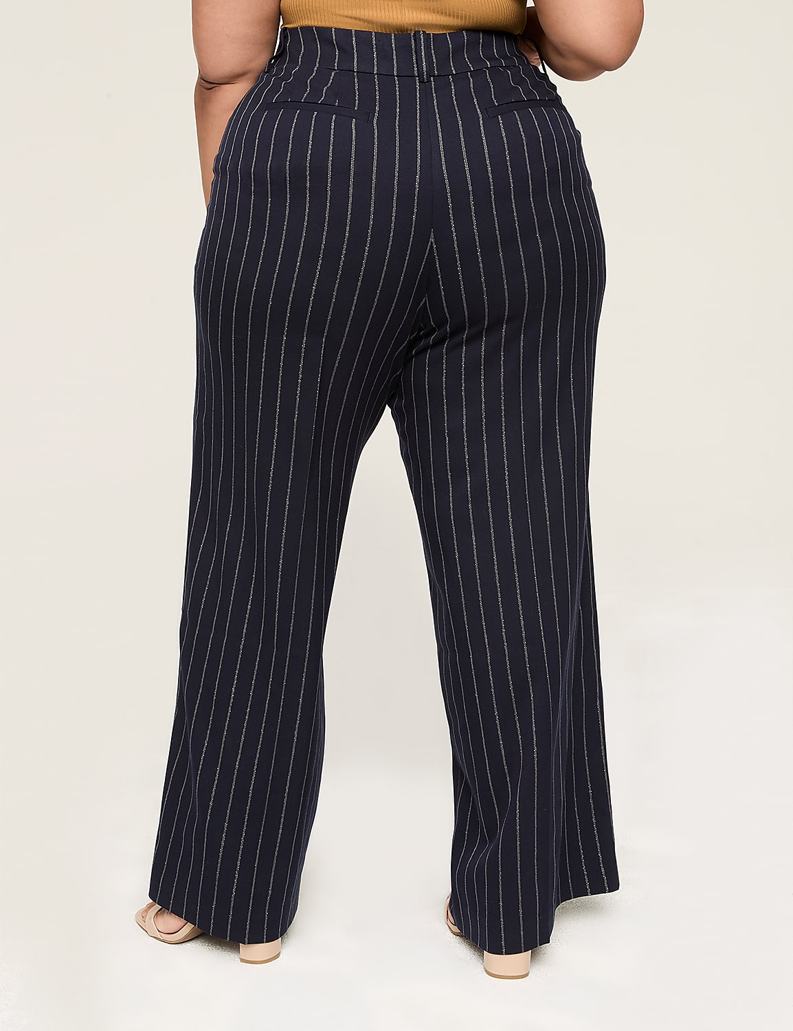 Lurex Shimmer Perfect Drape High-Rise Wide Leg Pant Product Image 2