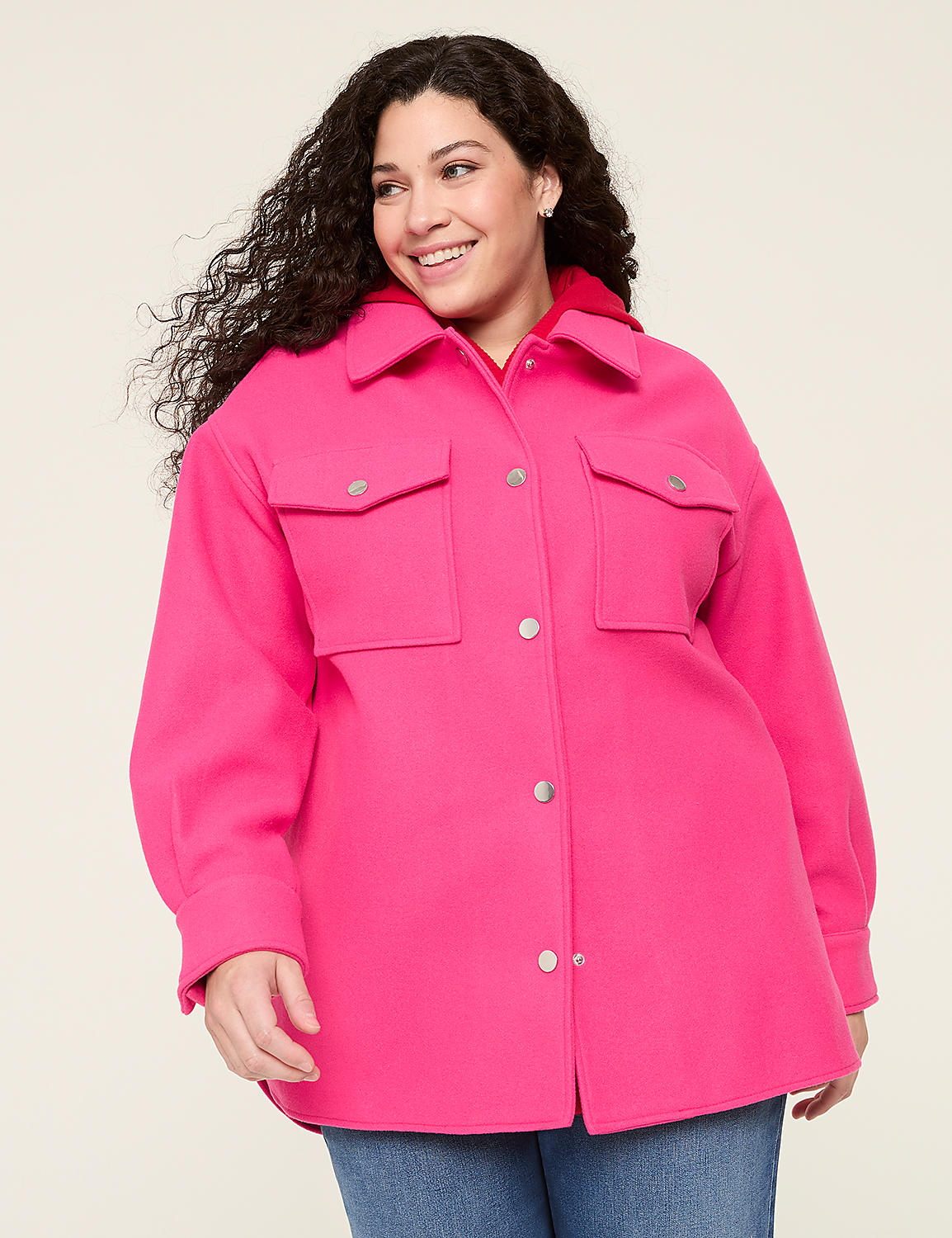 Faux-Wool Shacket | LaneBryant
