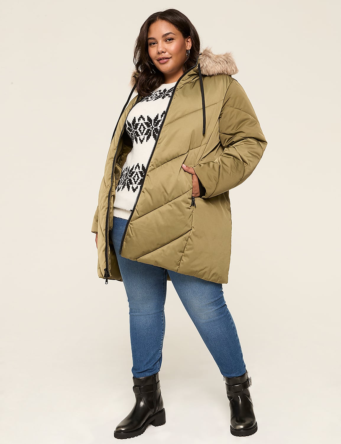 Hooded Heavyweight Puffer | LaneBryant