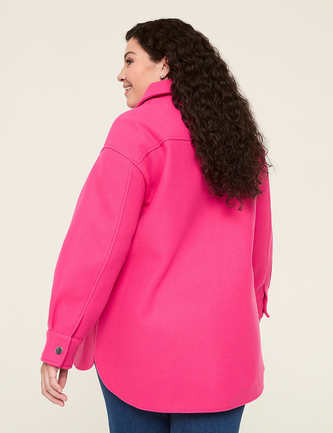 Bernardo Double-Faced Wool Shacket | LaneBryant