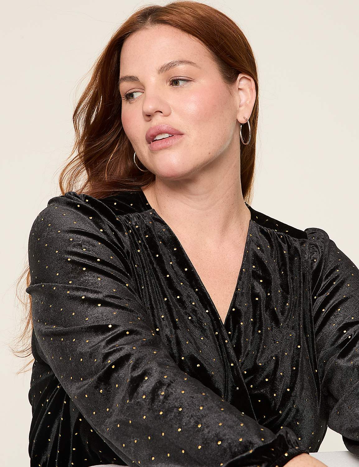 Embellished Velvet Shirred-Shoulder Jumpsuit Product Image 3