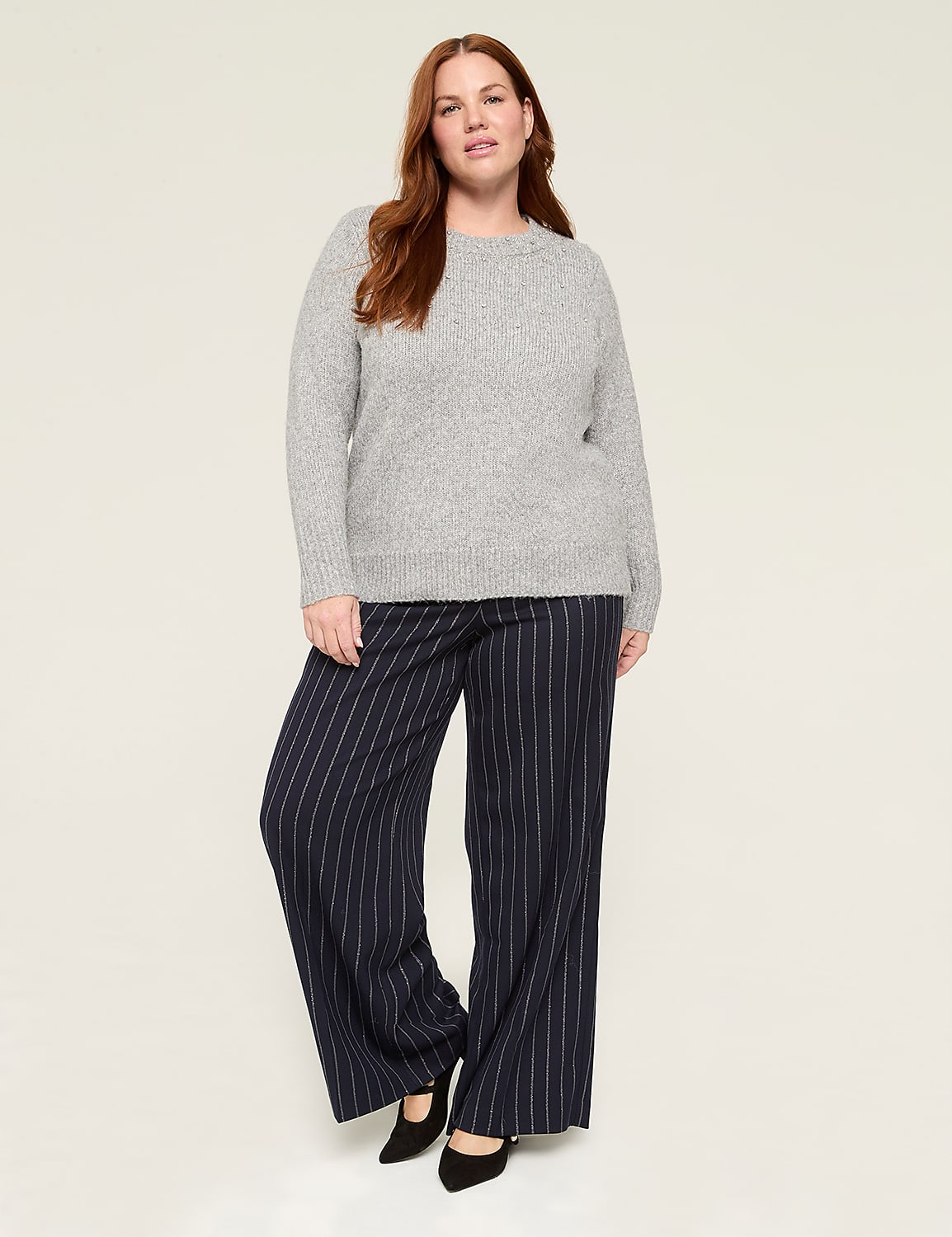 Embellished Crew-Neck Sweater Product Image 5