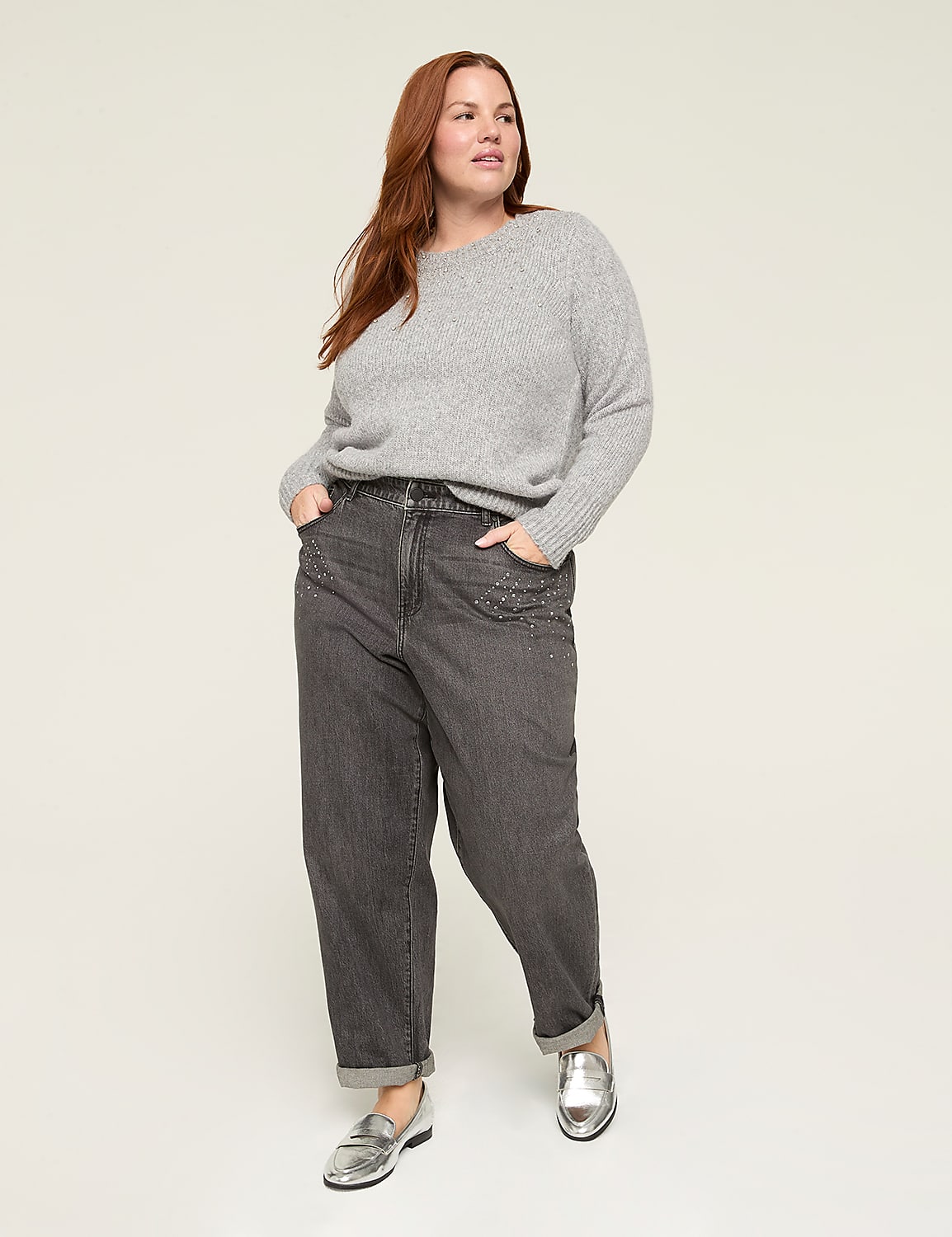 Embellished Crew-Neck Sweater Product Image 3