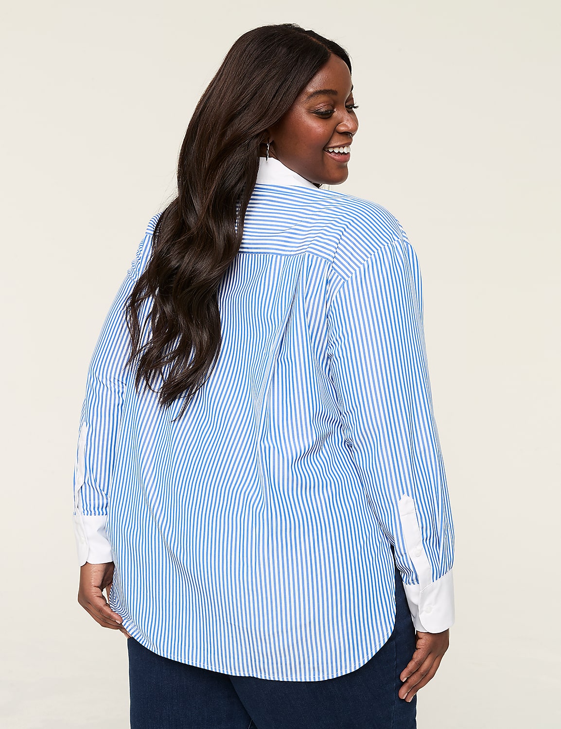 Sequin Relaxed Button-Down Shirt Product Image 2