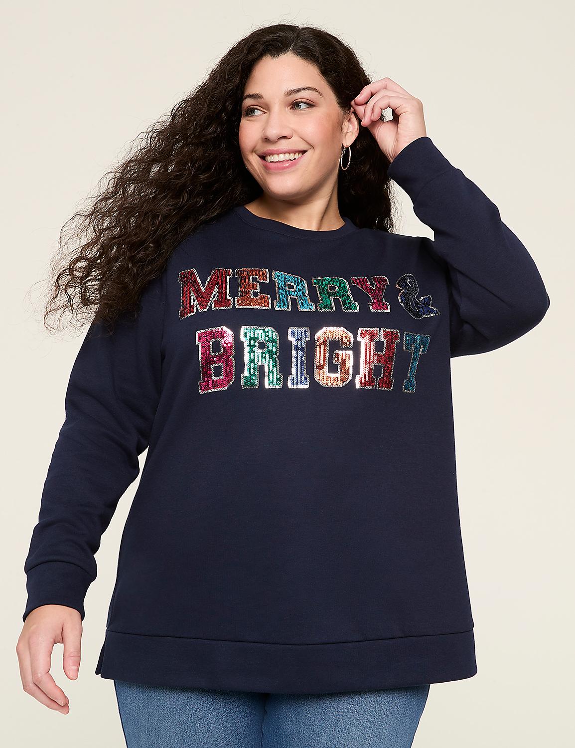 Merry & Bright Graphic Sweatshirt Product Image 1
